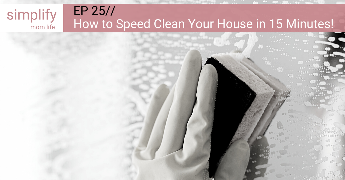 how to speed clean your house in 15 minutes (cleaning motivation)